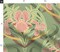 Green Floral Victorian Garden Art Nouveau Large Scale Iris Botanical Arts And Crafts Edwardian Boho Granny Chic Maximalist Custom Printed Fabric by Spoonflower Various Fabrics by the Yard or Fat Quarter
